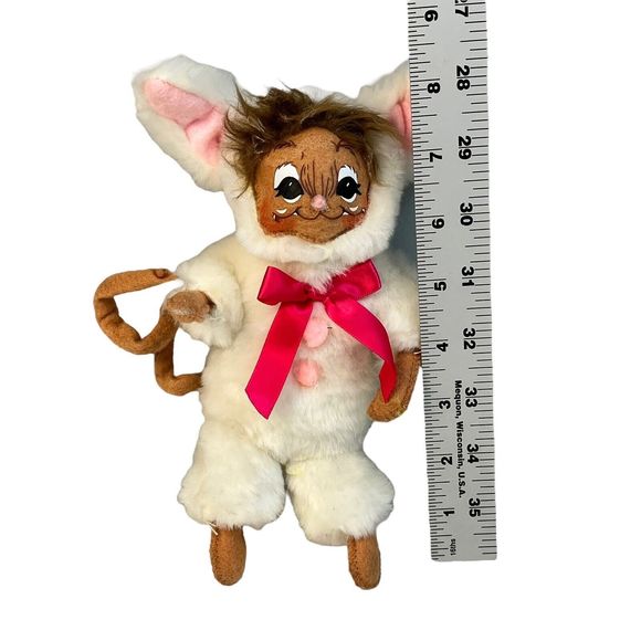 Annalee Doll Easter Bunny Pink Bow Spring Home Decor Decoration 2013 - Picture 7 of 7